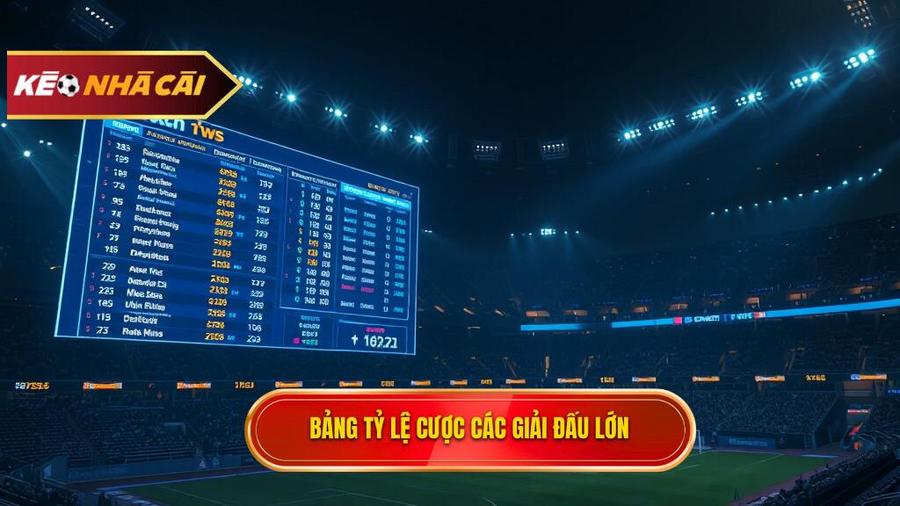 Bảng tổng hợp tỷ lệ cược đêm nay các giải đấu lớn